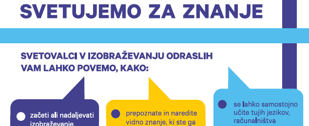 Fotografija letaka Svetujemo za znanje v preprostem jeziku